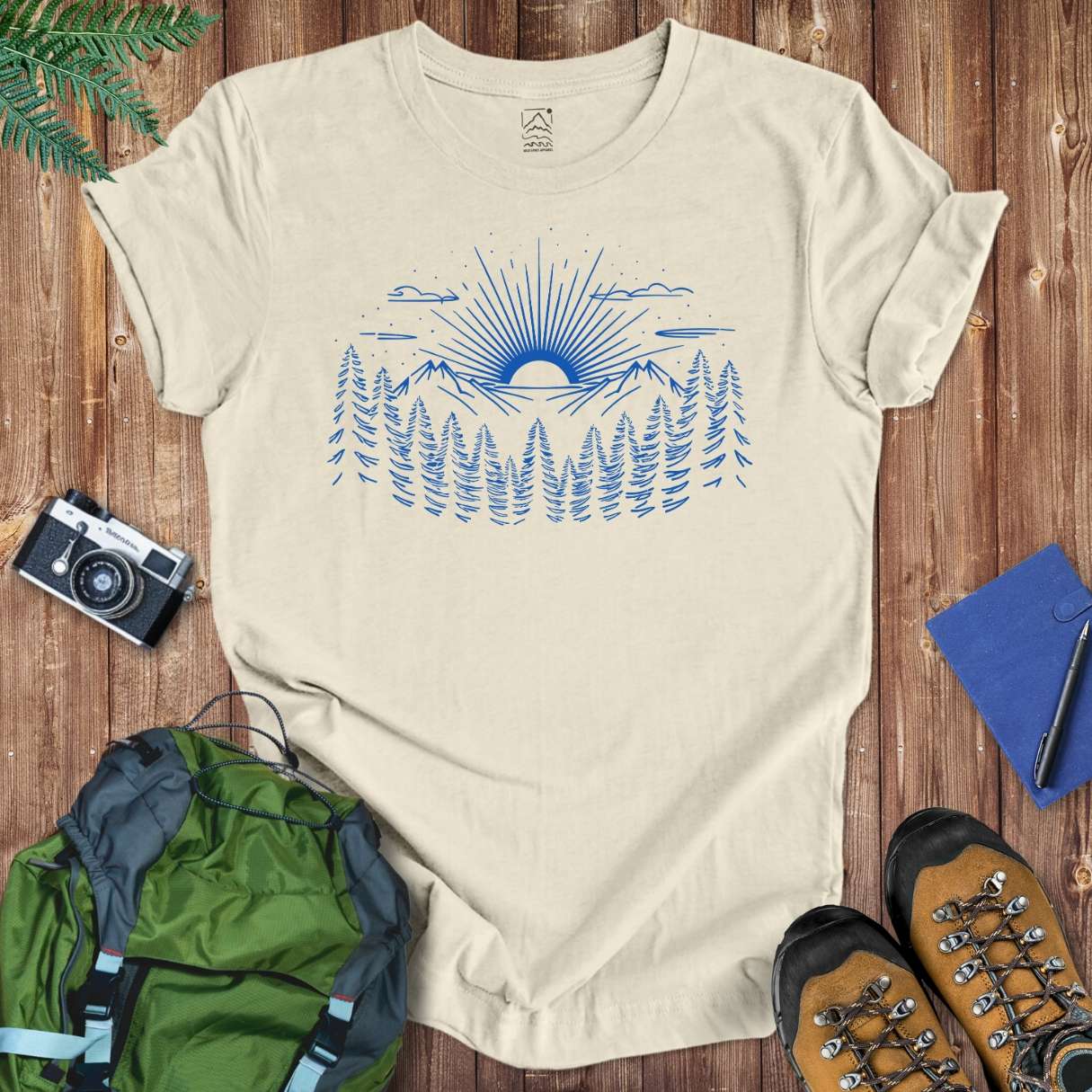 Sun & Pines Tee T-Shirt Natural / S