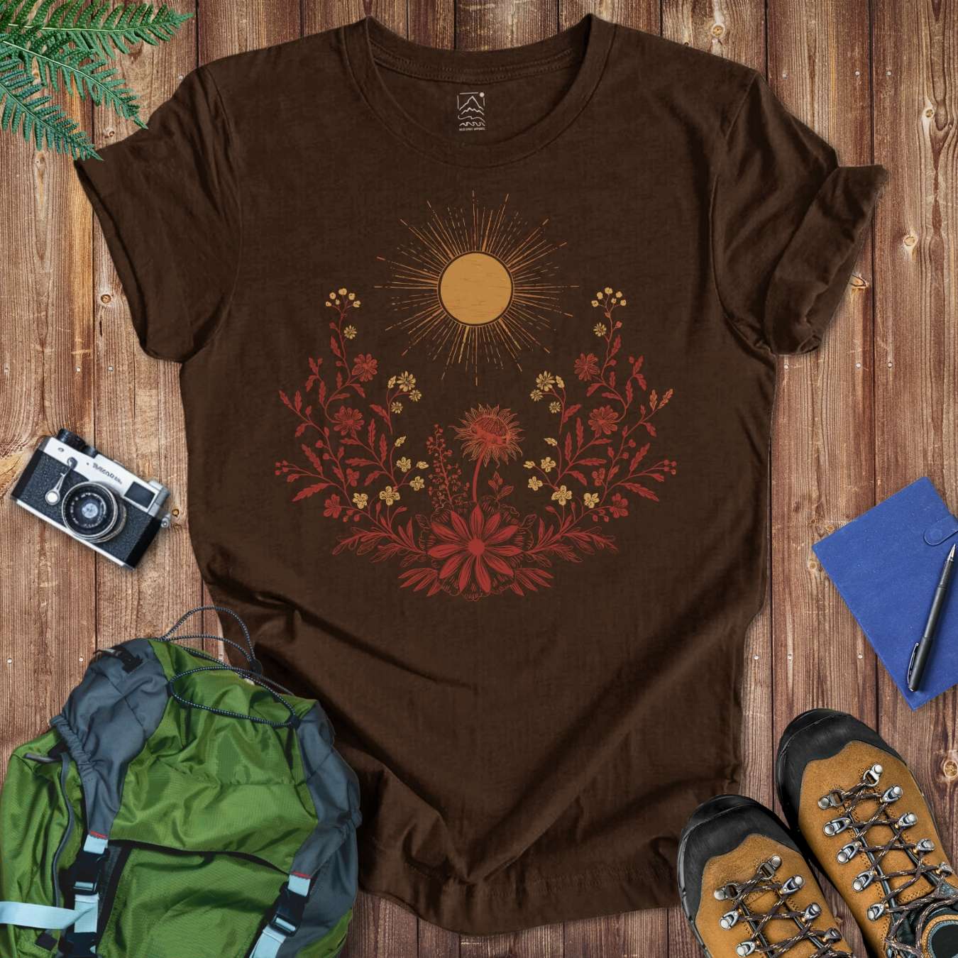 Sunlit Meadow Tee T-Shirt Brown / S