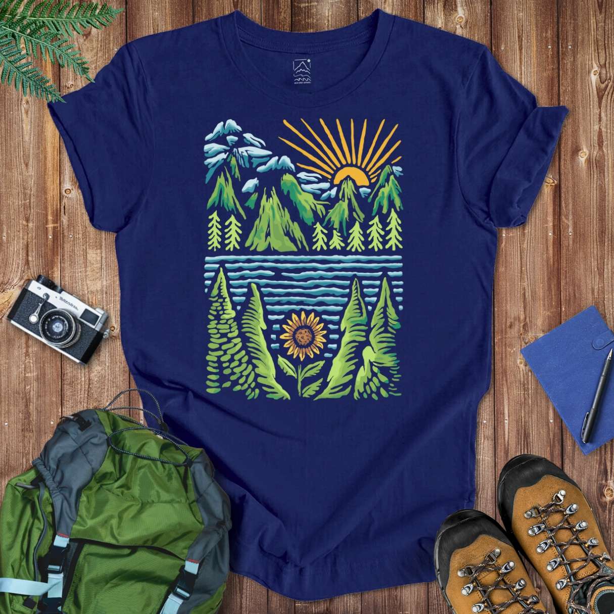 Sunny Lake Tee T-Shirt Navy / S