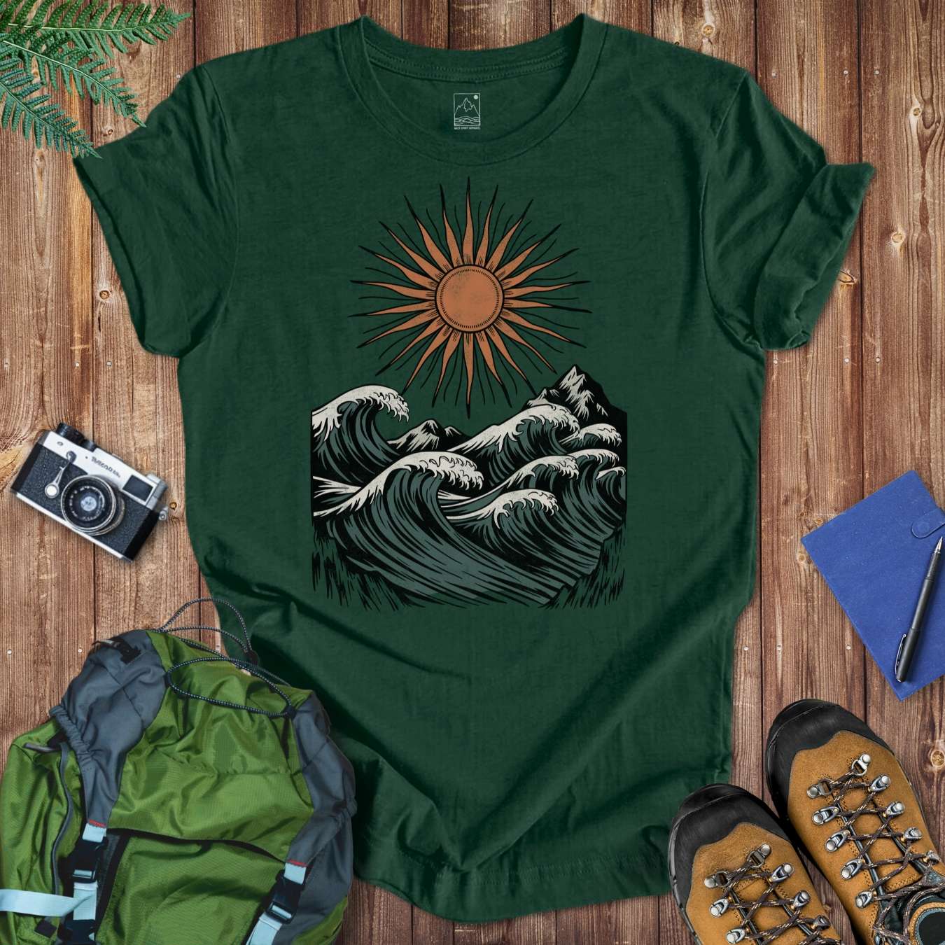 Sunny Waves Tee T-Shirt Forest / S