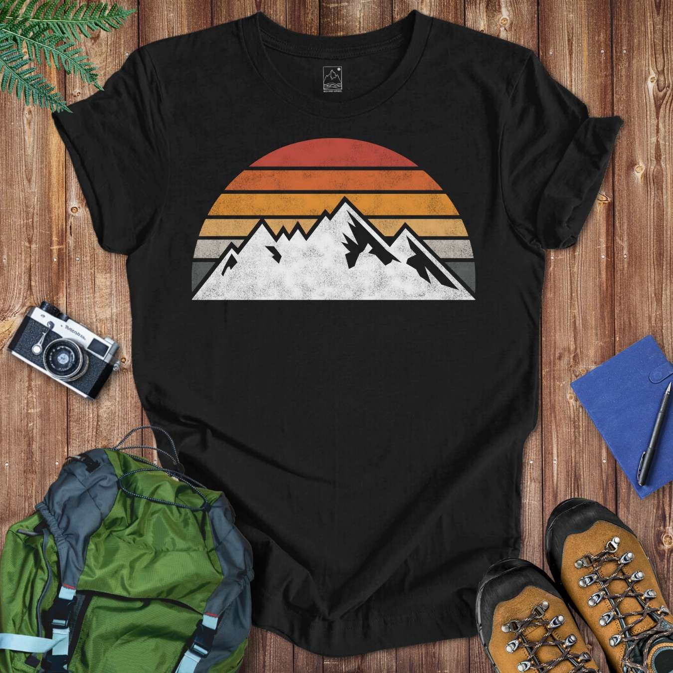 Sunset Mountain Tee T-Shirt Black / S