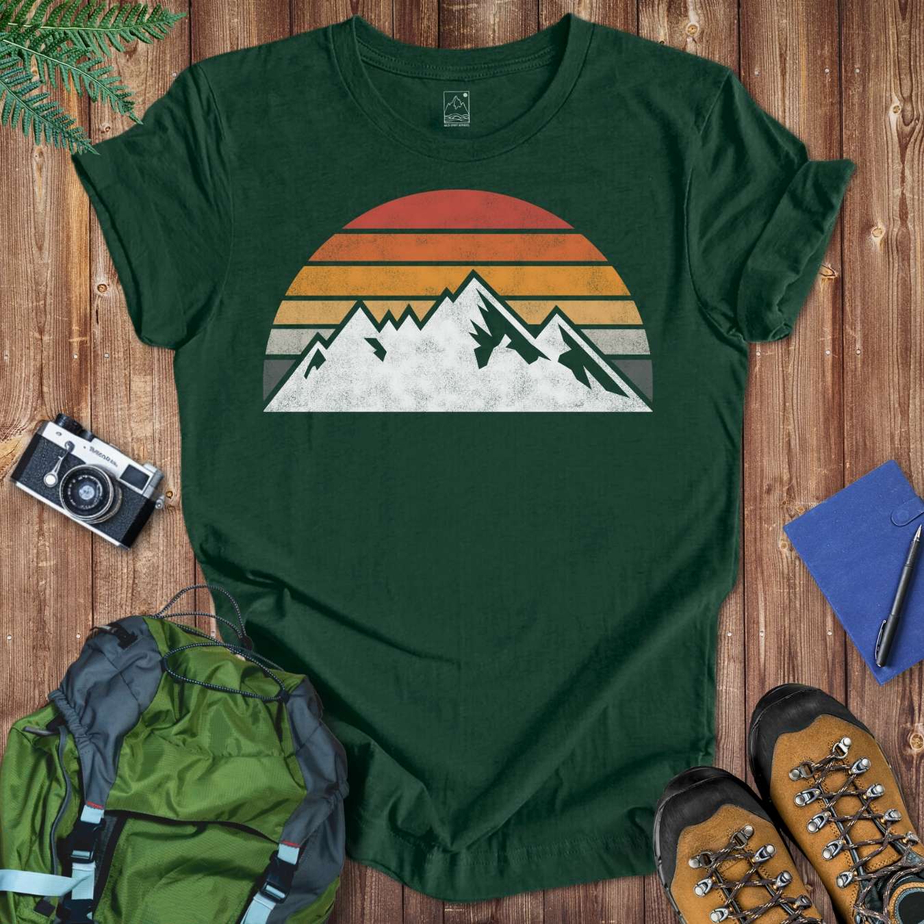 Sunset Mountain Tee T-Shirt Forest / S