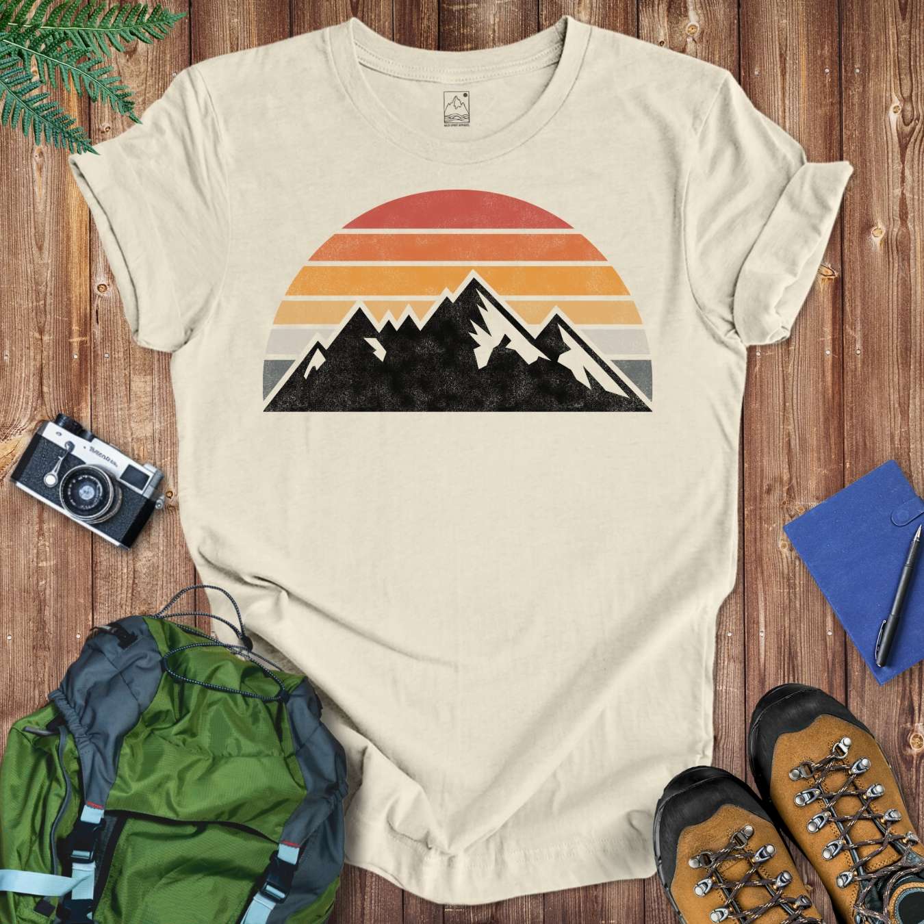 Sunset Mountain Tee T-Shirt Natural / S