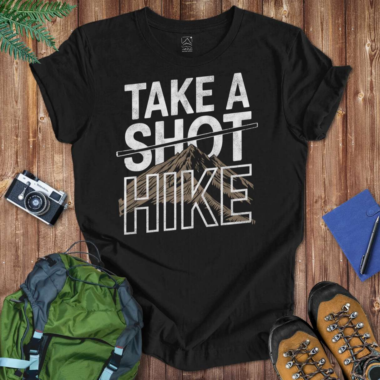 Take A Hike Tee T-Shirt Black / S