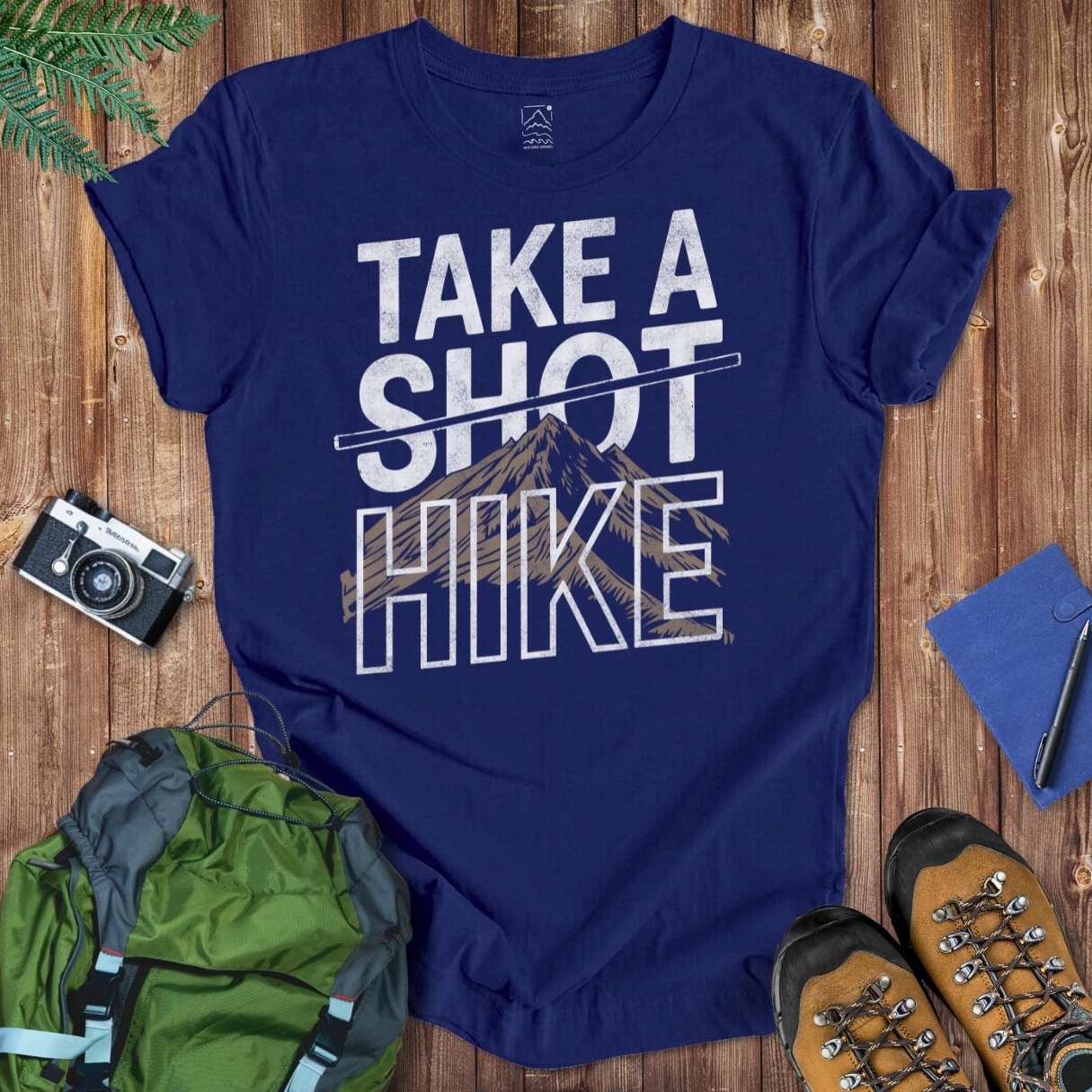 Take A Hike Tee T-Shirt Navy / S