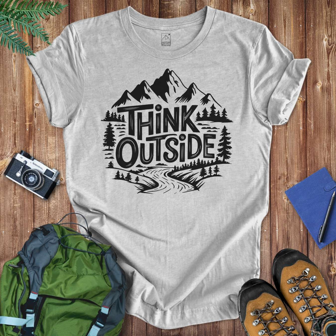 Think Outside Tee T-Shirt Athletic Heather / S