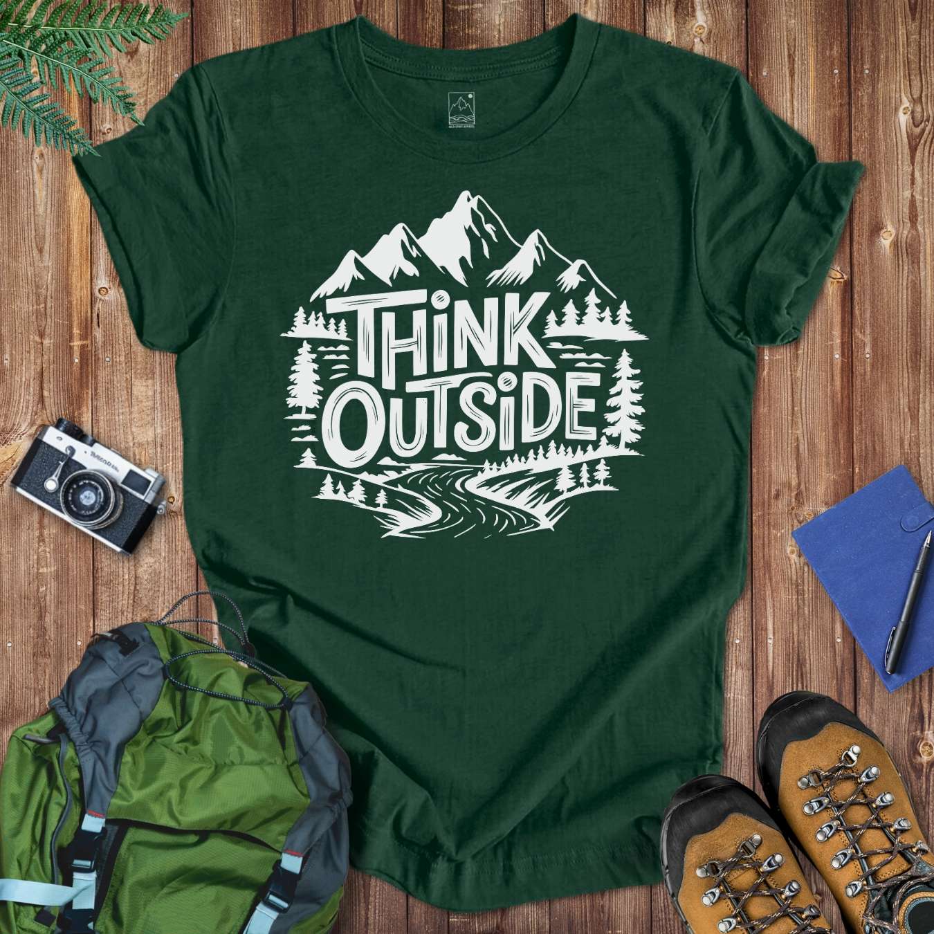 Think Outside Tee T-Shirt Forest / S