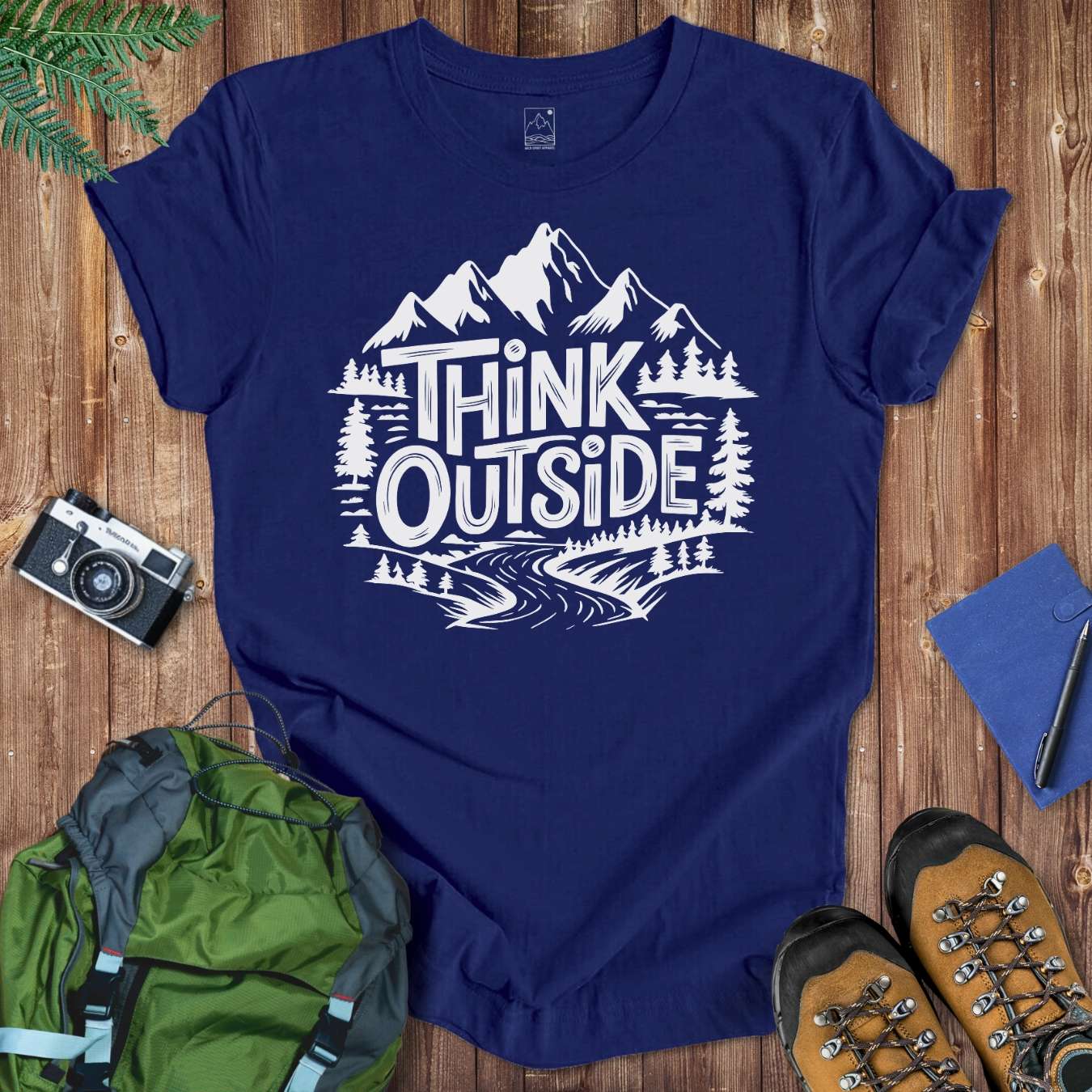 Think Outside Tee T-Shirt Navy / S