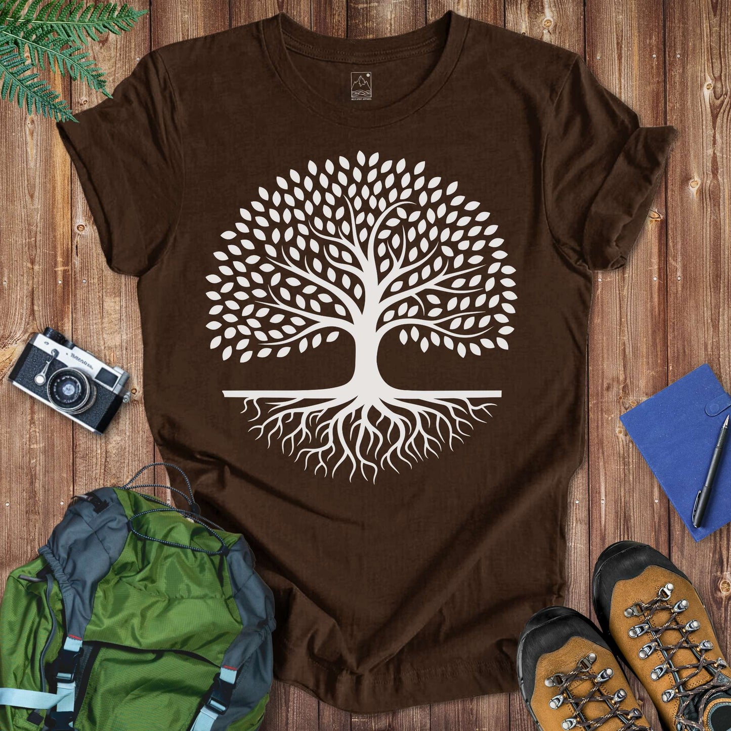 Tree Silhouette Tee T-Shirt Brown / S