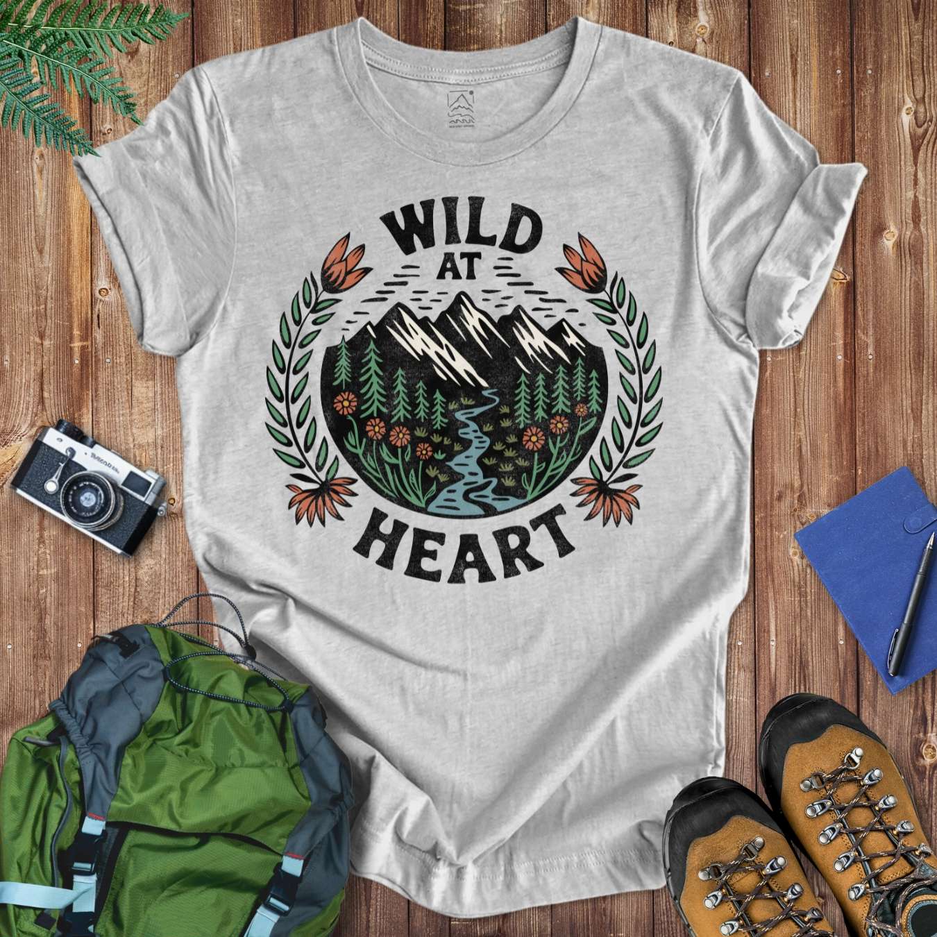 Wild At Heart Tee T-Shirt Athletic Heather / S