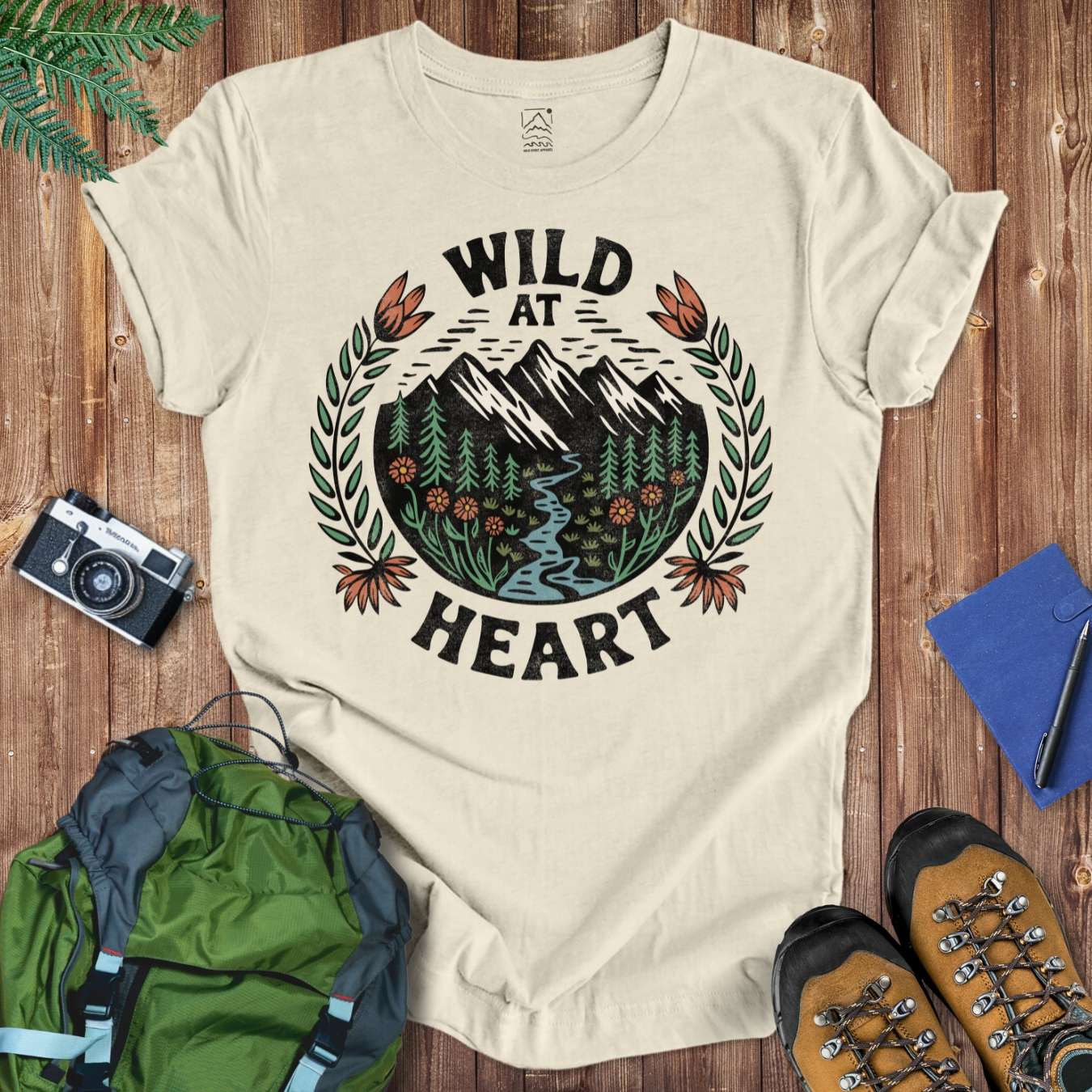 Wild At Heart Tee T-Shirt Natural / S