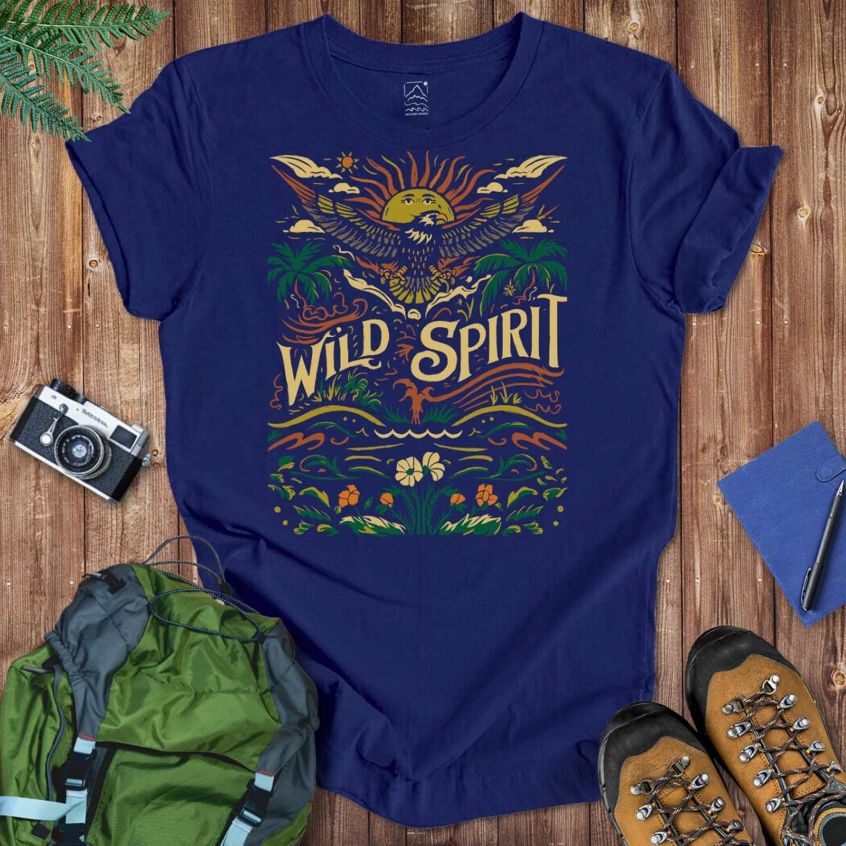 Wild Spirit Eagle Tee T-Shirt Navy / S