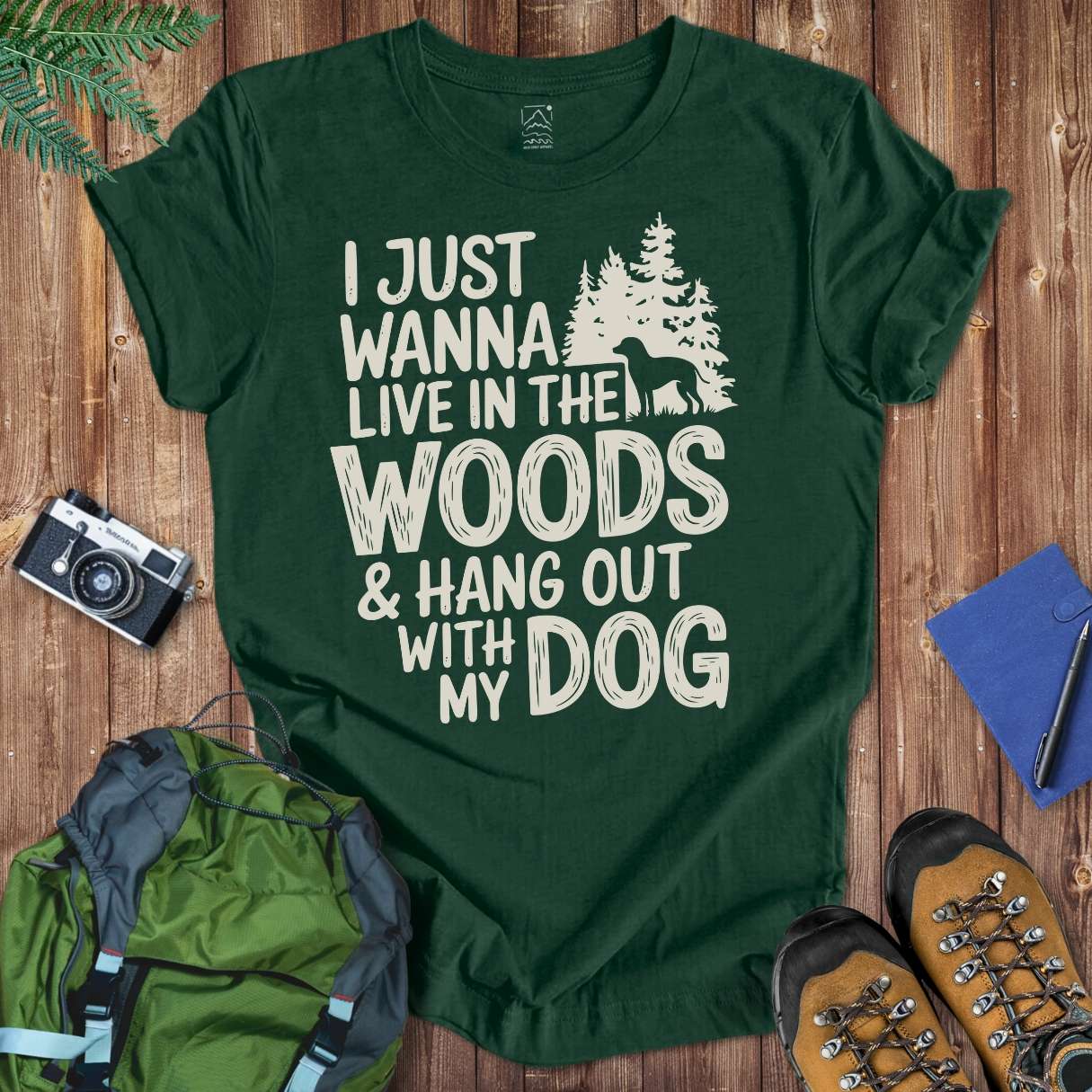 Woods & Dog Tee T-Shirt Forest / S